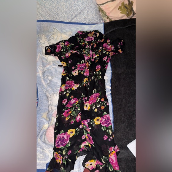 Midnight Velvet Other - Midnight Velvet Black Floral Chemise